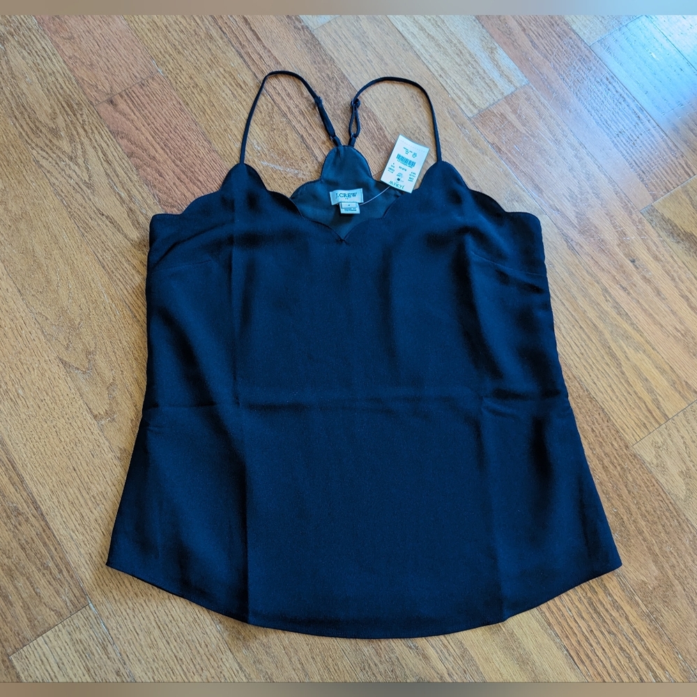 Cami NYC Navy Scalloped Camisole